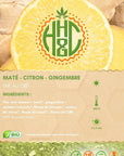 Thé Noir et Maté Citron Gingembre Bio - Happy Hemp & Co